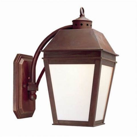 Provincial Lantern™ 9 in. Wide Curved Arm Exterior Wall Light