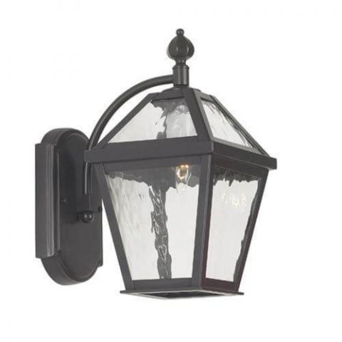 London Lantern™ 7 in. Wide Curved Arm Exterior Wall Light