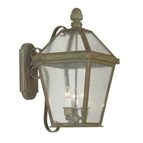 London Lantern™ 12 in. Wide Scrolled Arm Exterior Wall Light