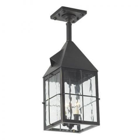 Lancaster Lantern™ 6 in. Wide Solid Stem Exterior Pendant Light