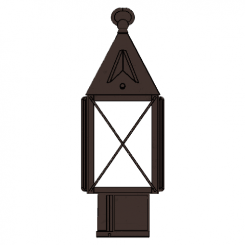 Lancaster Lantern 6 in. Wide Exterior Post Light