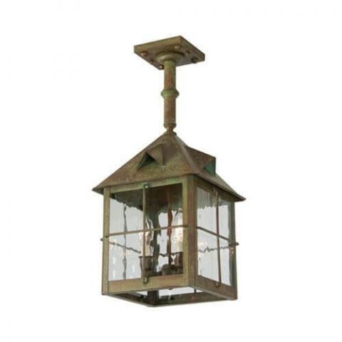 Stonehaven Lantern™ 8 in. Wide Solid Stem Exterior Pendant Light