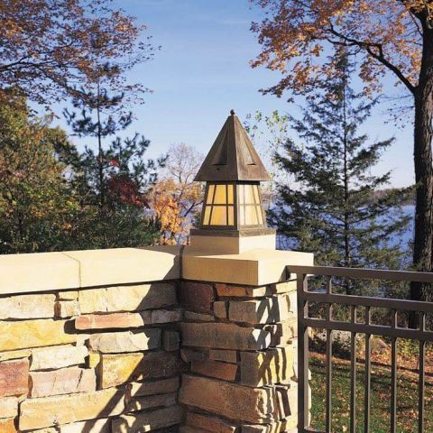 European Country™ Lantern 10 in. Wide Exterior Pier Light