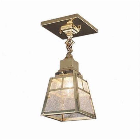 Spring Green™ One Light Chain Link Ceiling Fixture with 2-1/4 in. shade holder