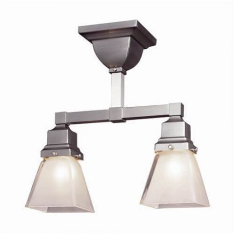 Oak Park™ Two Light Flush Ceiling Fixture with 2-1/4 in. shade holders