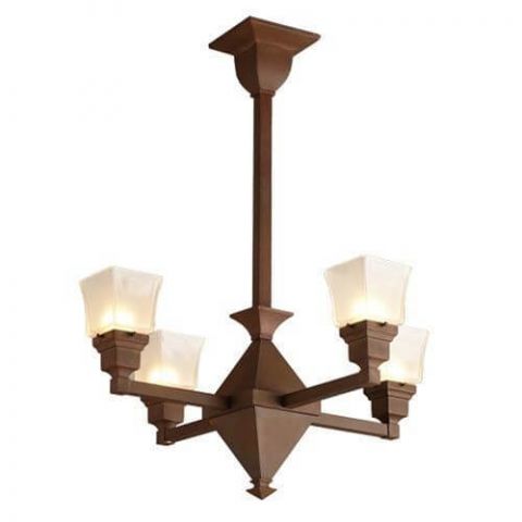 Golden Gate™ Four Light Chandelier with 2-1/4 in. shade holders up