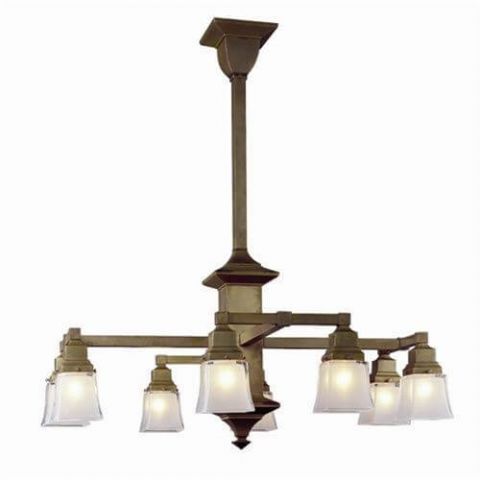 Hartford™ Eight Light Chandelier with 2-1/4 in. shade holders down