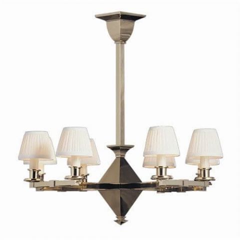 Golden Gate™ Eight Light Chandelier with electric candles
