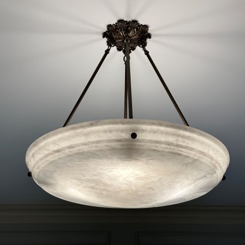 Hampton™ 30 in. Ceiling Alabaster Pendant