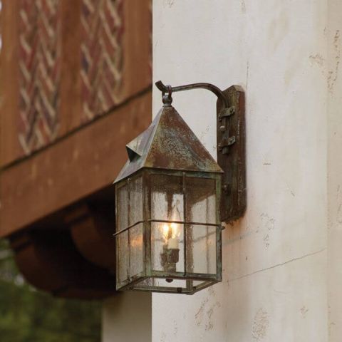 Lancaster™ Lantern 7 in. Wide Scrolled Hook Exterior Wall Light