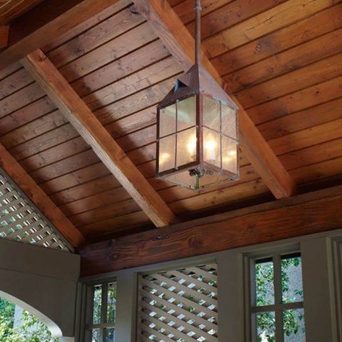 Lancaster™ Lantern 10 in. Wide Solid Stem Exterior Pendant Light