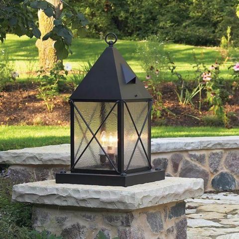 Lancaster™ Lantern 12 in. Wide Exterior Pier Light