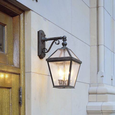 London™ Lantern 10 in. Wide Scrolled Drop Exterior Wall Light