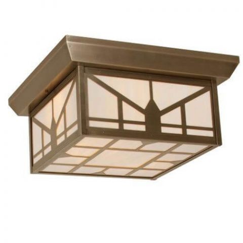 Sunrise Lantern™ 16 in. Wide Semi Flush Exterior Ceiling Light
