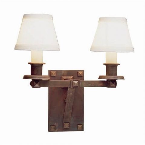 Nashota™ Two Light Bracket Sconce with electric candles