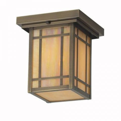 Chicago Lantern™ 7 in. Wide Semi Flush Exterior Ceiling Light