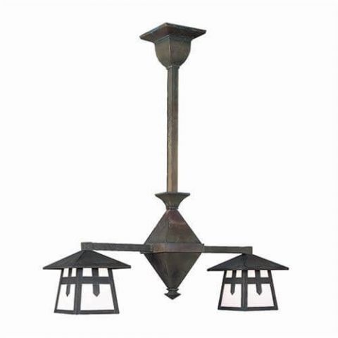 Stamford™ Two Light Rustic Chandelier