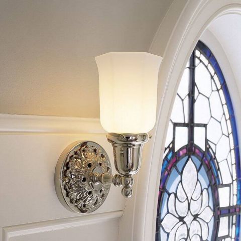 Provence™ One Light Straight Arm Sconce with 2-1/4 in. shade holder