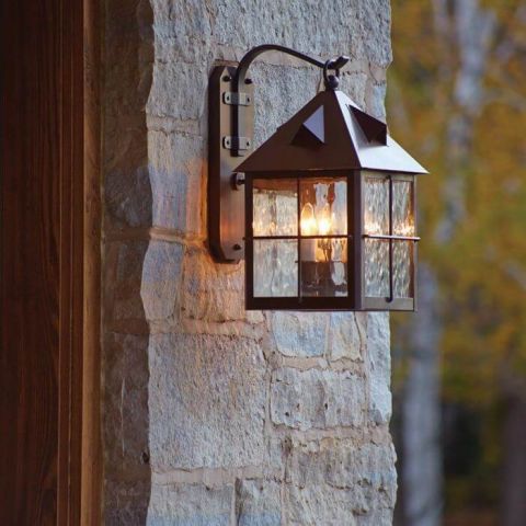 Stonehaven™ Lantern 10 in. Rustic Exterior Wall Light