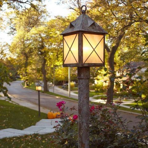 Stonehaven™ Lantern 10 in. Rustic Post Light