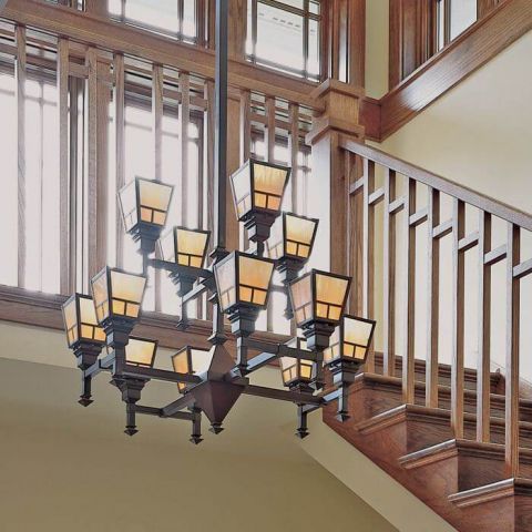 Wentworth™ Twelve Light Large Two Tier Chandelier with 2-1/4 in. shade holders