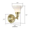 Shoreland One Light Straight Arm Conference Room Wall Sconce