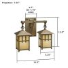 Craftsman Lantern™ Chain Link Wall Sconce - Two Light