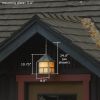 Cottage™ Lantern 8 in. Gold White Iridescent Glass Panel Pendant Light