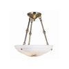 Hampton™ 18 in. Polished Brass Smooth Fittings Alabaster Pendant
