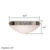 Tuscany with Band™ 16 in. Alabaster Lobby Sconce