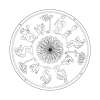 Bacchus™ 24 in. Floral Motif Alabaster Pendant