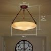 Italia Del Nord™ 24 in. Traditional Handcarved Alabaster Pendant Light