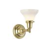 Shoreland One Light Straight Arm Traditional Bedroom Wall Sconce