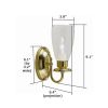 Glendale™ One Light Curved Arm Hallway Wall Sconce