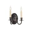 Glendale™ Two Light Curved Arm Hallway Wall Sconce