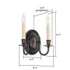 Glendale™ Two Light Curved Arm Lobby Wall Sconce