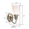 Retro™ One Light Curved Arm Bedroom Wall Sconce
