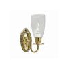 Sheraton One Light Curved Arm Hotel Hallway Wall Sconce