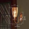 Sheraton One Light Curved Arm Hallway Wall Sconce
