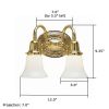 Cotswold Manor™ Two Light Waterfall Bedroom Wall Sconce