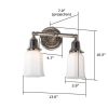 Sunflower™ Two Light Straight Arm Wall Sconce