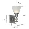 Morris™ One Light Straight Arm Bedroom Wall Sconce