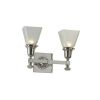 Morris™ Two Light Straight Arm Foyer Wall Sconce