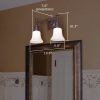 Morris™ Two Light Straight Arm Bedroom Wall Sconce