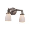 Carlton™ Two Light Straight Arm Sconce with 2-1/4 in. shade holders