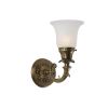 Saint Tropez™ One Light Curved Arm Traditional Wall Sconce