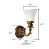 Saint Tropez™ One Light Curved Arm Bedroom Wall Sconce