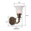 Saint Tropez™ One Light Curved Arm Wall Sconce