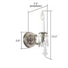 Saint Tropez™ One Light Curved Arm Wall Sconce