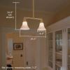 Shoreland™ Two Light Hotel Pendant with 2-1/4 in. shade holders down